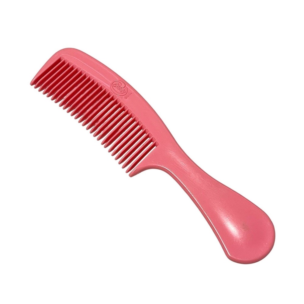 Vintage GOODY Unbreakable Super Comb PINK #448/2 Made in USA 1989